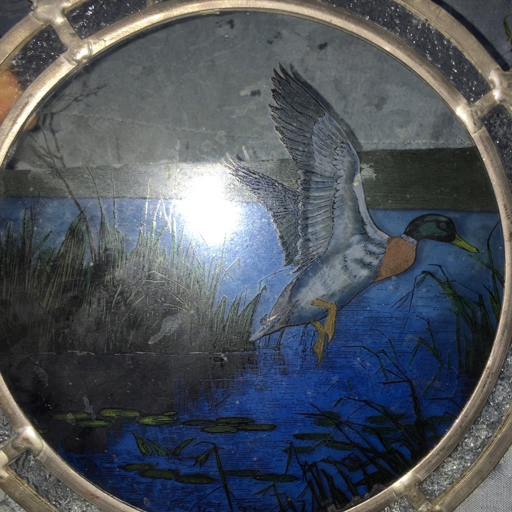 Glass Masters duck flight window art suncatcher